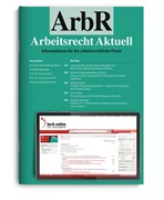 Cover ArbR • Arbeitsrecht Aktuell
