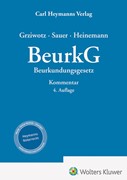 Cover BeurkG - Beurkundungsgesetz