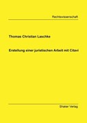 Cover Erstellung einer juristischen Arbeit mit Citavi