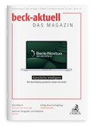 Cover beck-aktuell - DAS MAGAZIN