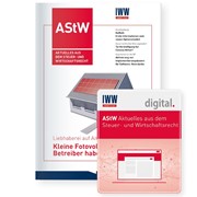 Cover Informationsdienst • AStW Aktuelles aus dem Steuer- und Wirtschaftsrecht