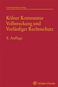 Cover Kölner Kommentar Vollstreckung und Vorläufiger Rechtsschutz