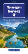 Cover Kümmerly+Frey Strassenkarte Norwegen 1:750.000