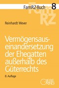 Cover Vermögensauseinandersetzung der Ehegatten außerhalb des Güterrechts
