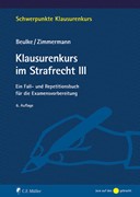 Cover Klausurenkurs im Strafrecht III