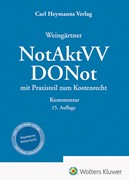Cover NotAktVV / DONot • Notariatsakten- und -verzeichnisseverordnung / Dienstordnung für Notarinnen und Notare