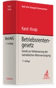 Cover Betriebsrentengesetz: BetrAVG