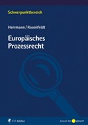 Cover Europäisches Prozessrecht