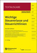Cover Wichtige Steuererlasse und Steuerrichtlinien 2024/2025