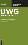 Cover UWG - Großkommentar zum Gesetz gegen den unlauteren Wettbewerb • Band 2: §§ 3a-7a
