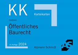 Cover Karteikarten Öffentliches Baurecht