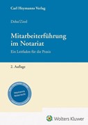 Cover Mitarbeiterführung im Notariat