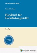 Cover Handbuch für Notarfachangestellte