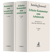Cover Erfurter Kommentar zum Arbeitsrecht (27. Auflage) und Kommentar zum europäischen Arbeitsrecht (6.Auflage) • Set