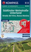 Cover KOMPASS Wanderkarte 074 Südtiroler Weinstraße, Unterland / Strada del Vino, Bassa Atesina 1:25.000