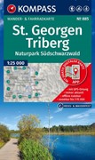 Cover KOMPASS Wanderkarte 885 St. Georgen, Triberg, Naturpark Südschwarzwald 1:25.000