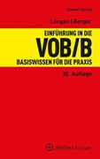 Cover Einführung in die VOB/B