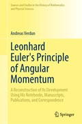 Cover Leonhard Euler’s Principle of Angular Momentum Volume 1: Study