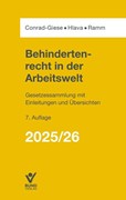 Cover Behindertenrecht in der Arbeitswelt 2025/2026