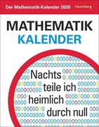 Cover Der Mathematik-Kalender Tagesabreißkalender 2026 - Nachts teile ich heimlich durch Null