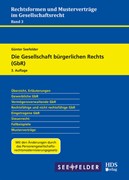 Cover Die Gesellschaft bürgerlichen Rechts (GbR)