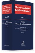 Cover Münchener Handbuch des Gesellschaftsrechts, Band 5: Verein, Stiftung bürgerlichen Rechts