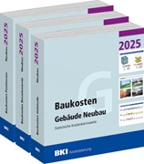 Cover BKI Baukosten Gebäude + Positionen + Bauelemente Neubau 2025 - Kombi Teil 1-3