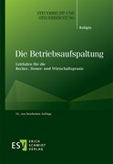 Cover Die Betriebsaufspaltung