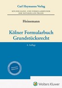 Cover Kölner Formularbuch Grundstücksrecht
