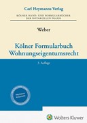 Cover Kölner Formularbuch Wohnungseigentumsrecht