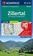 Cover KOMPASS Wanderkarte 010 Zillertal - Von Jenbach bis Mayrhofen 1:25.000