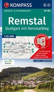 Cover KOMPASS Wanderkarte 785 Remstal, Stuttgart, mit RemstalWeg 1:50.000