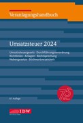 Cover Veranlagungshandbuch Umsatzsteuer 2024, 67. Auflage