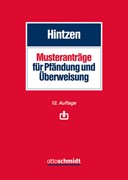 Cover Musteranträge für Pfändung und Überweisung