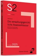 Cover Die verwaltungsgerichtliche Assessorklausur