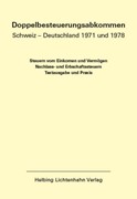 Cover Doppelbesteuerungsabkommen Schweiz – Deutschland 1971 und 1978 EL 64