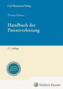 Cover Handbuch der Patentverletzung