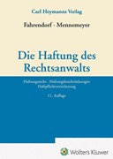 Cover Die Haftung des Rechtsanwalts