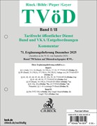 Cover TVöD: 71. Ergänzungslieferung