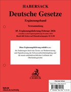 Cover Deutsche Gesetze Ergänzungsband: 85. Ergänzungslieferung