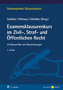 Cover Examensklausurenkurs im Zivil-, Straf- und Öffentlichen Recht