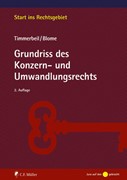 Cover Grundriss des Konzern- und Umwandlungsrechts