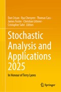 Cover Stochastic Analysis and Applications 2025