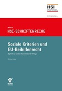Cover Soziale Kriterien und EU-Beihilfenrecht