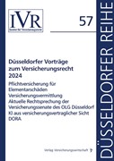 Cover Düsseldorfer Vorträge zum Versicherungsrecht 2024