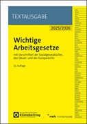 Cover Wichtige Arbeitsgesetze