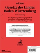 Cover Gesetze des Landes Baden-Württemberg: 160. Ergänzungslieferung