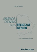Cover Gemeindeordnung für den Freistaat Bayern