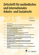 Cover Zeitschrift für ausländisches und internationales Arbeits- und Sozialrecht