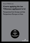 Cover Courts applying the law Tribunaux appliquant la loi